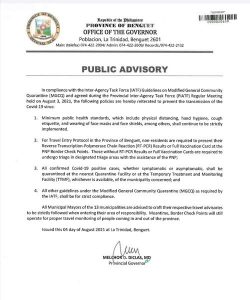 Public Advisory