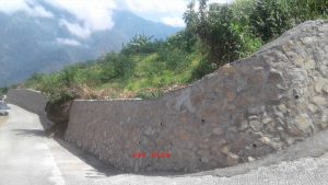 Completed construction of Slop Protection along Mannga-Balayon Farm-to-Market-Road