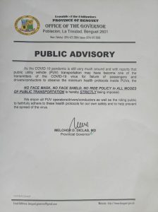 PUBLIC ADVISORY