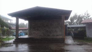 The newly constructed stage at Kibungan National High School in Poblacion, Kibungan, Benguet