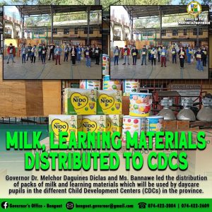 Milk and Learning Materials Distributed to CDCS