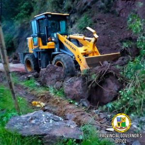 Road Clearing Operation at Apunan Road in Amlimay, Buguias