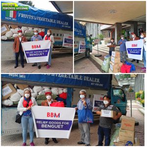 BBM Donates Food Packs, Other Basic Necessities for Benguet