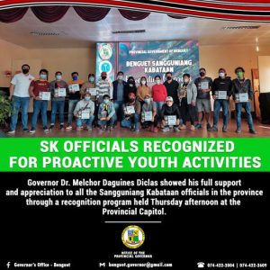 SK Officials Recognized for Proactive Youth Activities