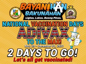 TWO MORE DAYS to go before the three-day national simultaneous vaccination