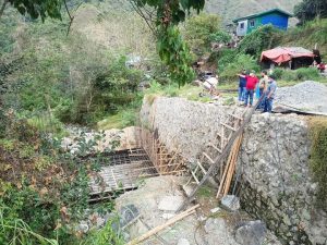 Ongoing Construction of a Bridge Between the Main Road and the Barangay Hall and Health Station of Naguey, Atok
