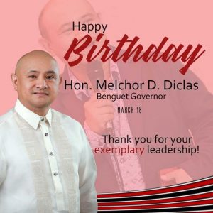Happy Birthday Hon. Melchor D. Diclas