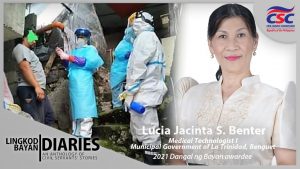 Congratulations Ms. Lucia Jacinta S. Benter, Dangal ng Bayan 2021 awardee